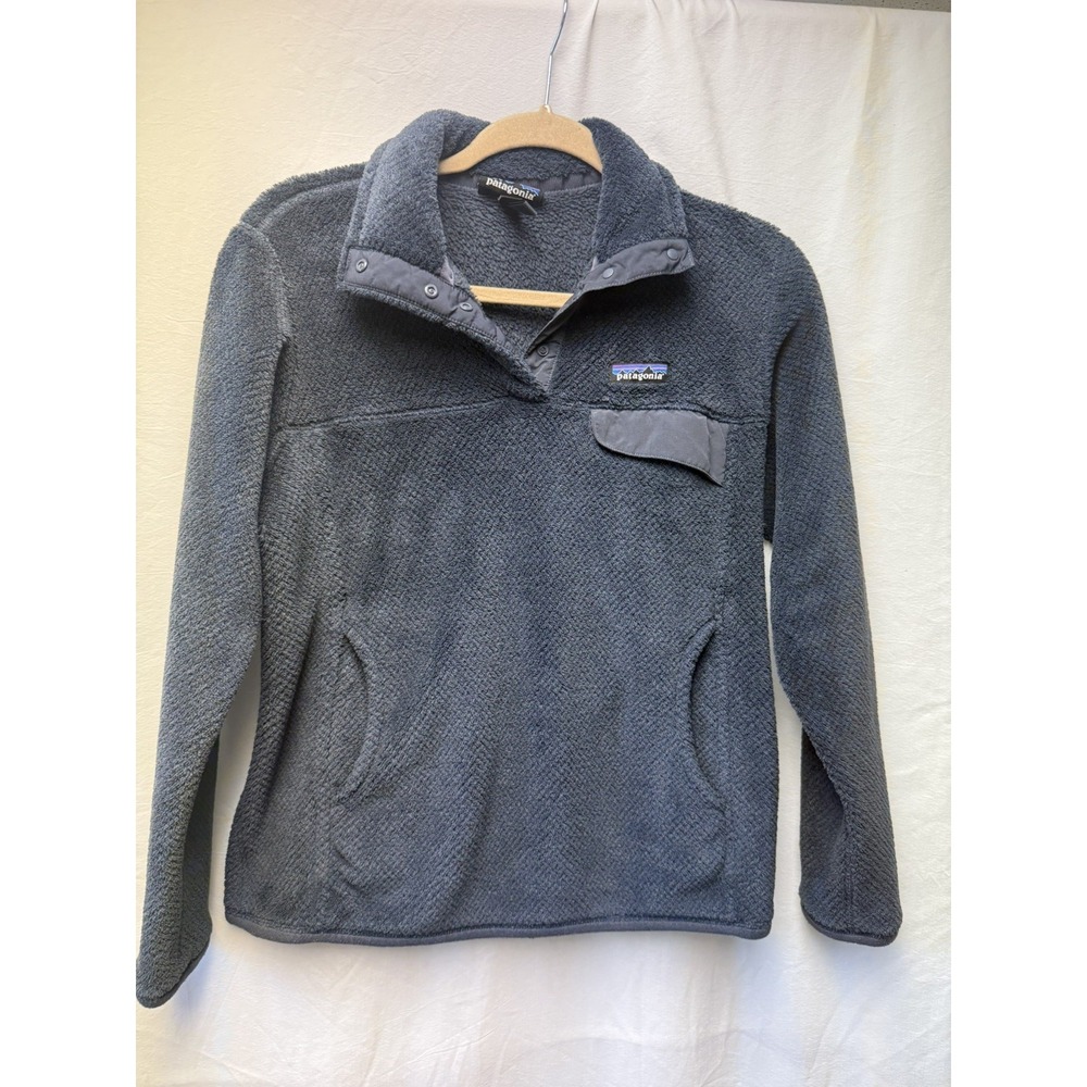 Patagonia Fleece Workwear Snap-T Pullover Navy Blue Womens Size Medium STY25442